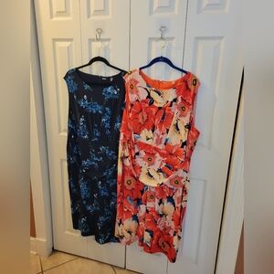 EUC Tahari sleeveless dresses